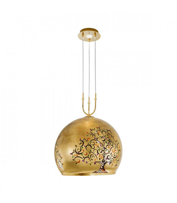 Lampada a sospensione design LUNA 24 carati in oro 1 + 1 lampadine