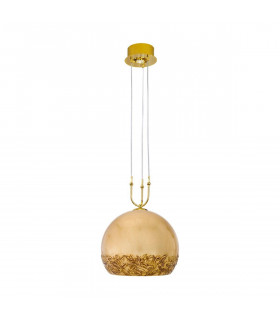 Lámpara colgante de diseño LUNA 24 quilates Oro 1 + 1 bombillas