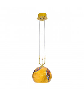 Lámpara colgante de diseño LUNA 24 quilates Oro 1 + 1 bombillas