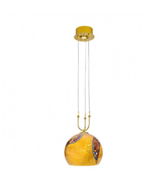 Design Pendelleuchte LUNA 24 Karat Gold 1 + 1 Glühbirnen
