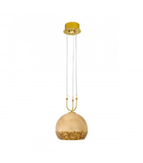 Lampada a sospensione design LUNA 24 carati in oro 1 + 1 lampadine