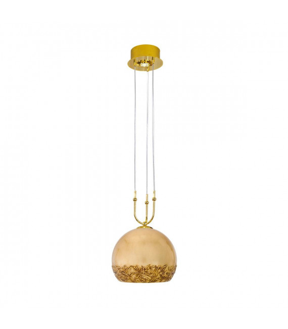 Lampada a sospensione design LUNA 24 carati in oro 1 + 1 lampadine