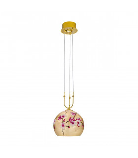 Lampada a sospensione design LUNA 24 carati in oro 1 + 1 lampadine