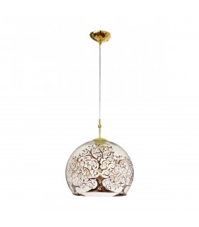Lámpara colgante de diseño LUNA Gold 24 quilates 1 bombilla