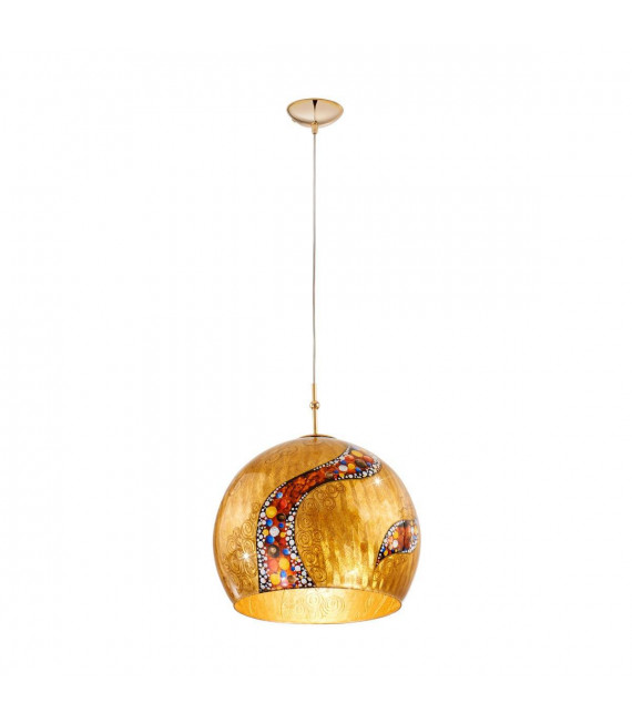 Lámpara colgante de diseño LUNA Gold 24 quilates 1 bombilla