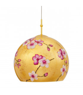 Lámpara colgante de diseño LUNA Gold 24 quilates 1 bombilla