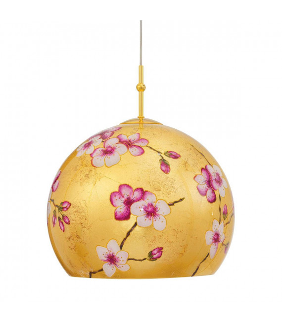 Lámpara colgante de diseño LUNA Gold 24 quilates 1 bombilla