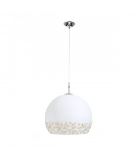 Lampada a sospensione design LUNA cromata 1 lampadina