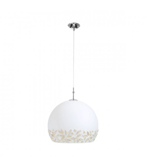 Lampada a sospensione design LUNA cromata 1 lampadina