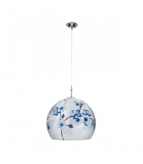 Design Pendelleuchte LUNA Chrom 1 Glühbirne