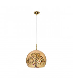 Lampada a sospensione design LUNA Gold 24 carati 1 lampadina