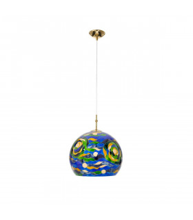 Lampada a sospensione design LUNA Gold 24 carati 1 lampadina