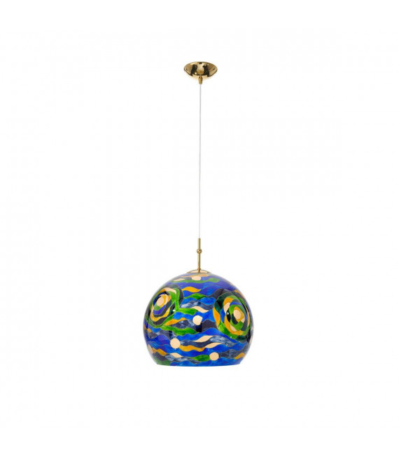 Lámpara colgante de diseño LUNA Gold 24 quilates 1 bombilla