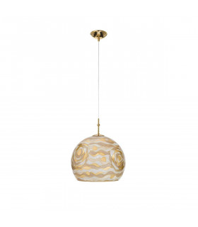 Lámpara colgante de diseño LUNA Gold 24 quilates 1 bombilla