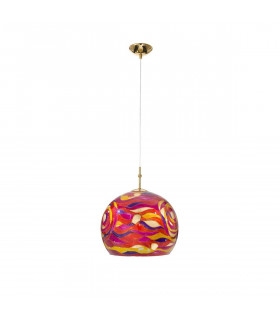 Design Pendelleuchte LUNA Gold 24 Karat 1 Glühbirne