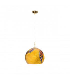 Lampada a sospensione design LUNA Gold 24 carati 1 lampadina