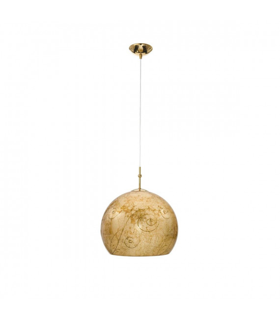 Design Pendelleuchte LUNA Gold 24 Karat 1 Glühbirne