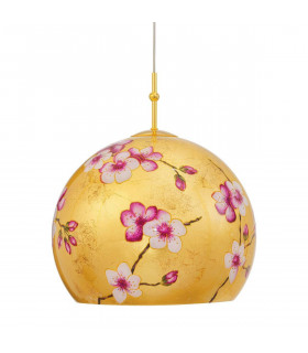 Lámpara colgante de diseño LUNA Gold 24 quilates 1 bombilla