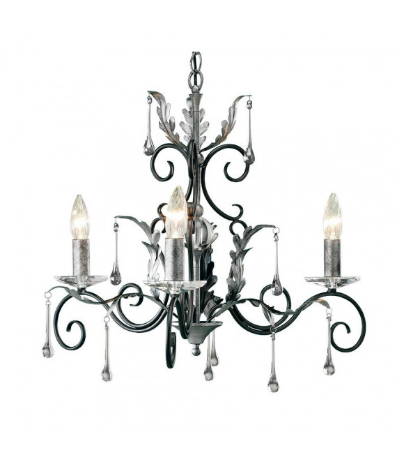 Lampada a sospensione Amarilli, bronzo / oro, 3 lampadine