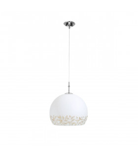 Lámpara colgante de diseño LUNA cromo 1 bombilla