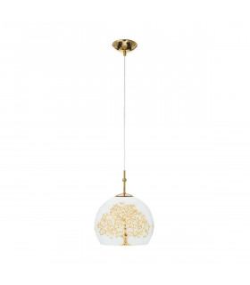 Design Pendelleuchte LUNA Gold 24 Karat 1 Glühbirne