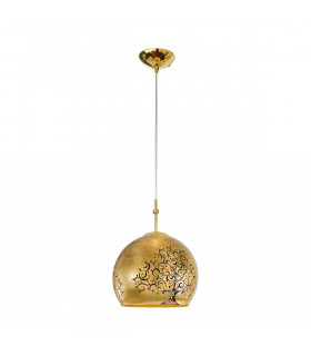Design Pendelleuchte LUNA Gold 24 Karat 1 Glühbirne