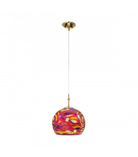 Lampada a sospensione design LUNA Gold 24 carati 1 lampadina