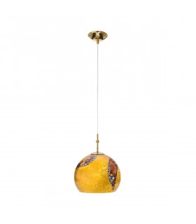 Design Pendelleuchte LUNA Gold 24 Karat 1 Glühbirne