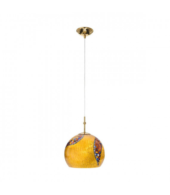 Lámpara colgante de diseño LUNA Gold 24 quilates 1 bombilla