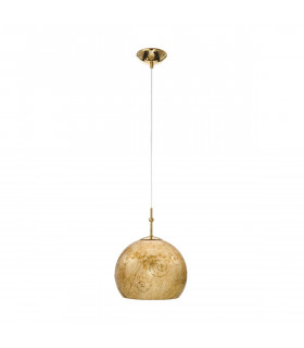Design Pendelleuchte LUNA Gold 24 Karat 1 Glühbirne