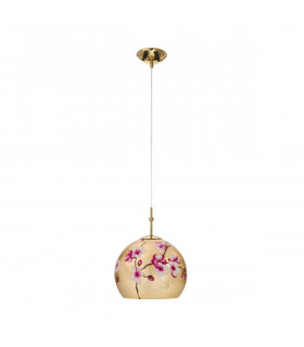 Design Pendelleuchte LUNA Gold 24 Karat 1 Glühbirne