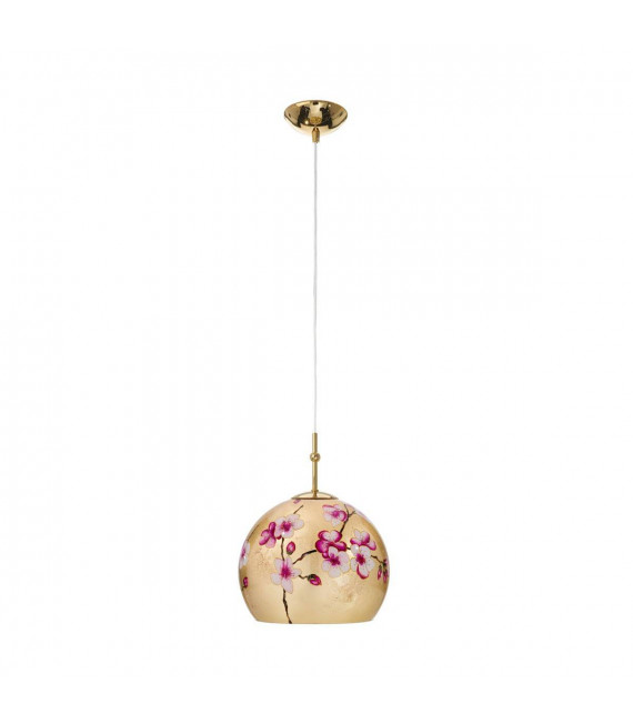 Lampada a sospensione design LUNA Gold 24 carati 1 lampadina