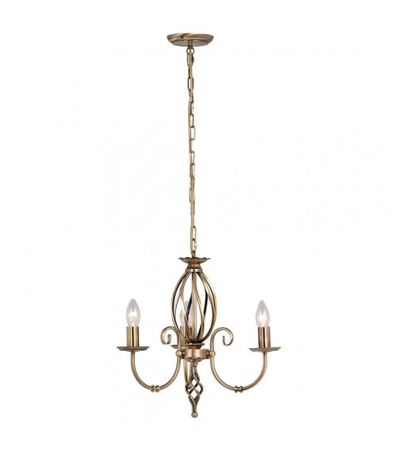 plafonnier ventilateur vintage 2 ampoules e27 max 60w brun patiné