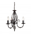 Suspension Artisan, laiton antique, 3 ampoules