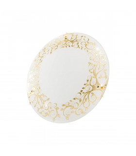 Plafón de diseño SERENA Gold 24 quilates 2 bombillas