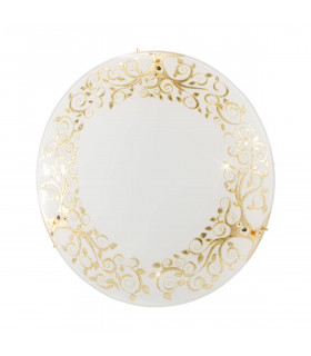 Plafoniera design SERENA Gold 24 carati 4 lampadine