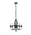plafonnier ventilateur vintage 2 ampoules e27 max 60w brun patiné