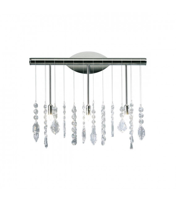 Applique murale design STRETTA chrome 5 ampoules