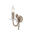 Applique Aegean, laiton poli et verre, 1 ampoule
