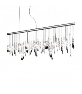Design Anhänger STRETTA Chrom 7 Glühbirnen
