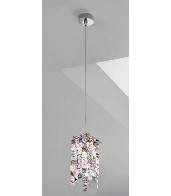 Design Pendelleuchte PRISMA Chrom 1 Glühbirne