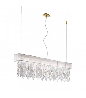 Colgante de diseño PRISMA 24 quilates Oro 7 bombillas