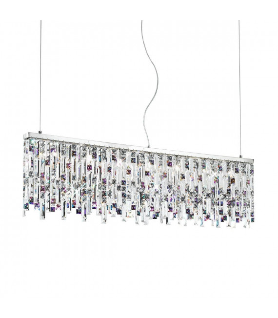 Design Pendelleuchte PRISMA Chrom 7 Lampen