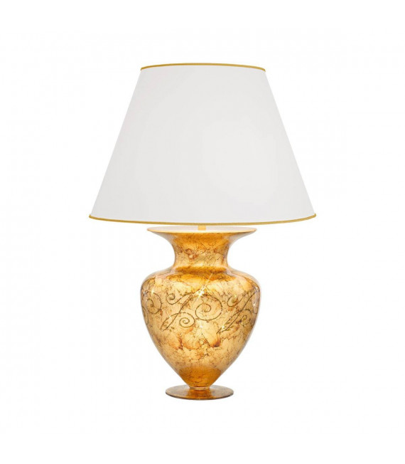 Design Tischleuchte ANFORA 24 Karat Gold 1 Glühbirne