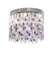 Plafonnier design PRISMA chrome 6 ampoules