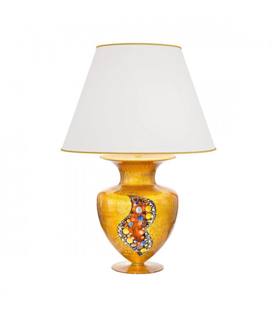 Design Tischleuchte ANFORA 24 Karat Gold 1 Glühbirne