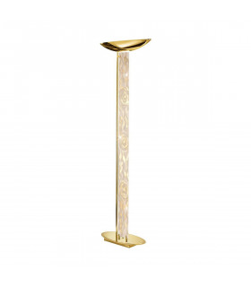 Design Stehleuchte DELPHI Gold 24 Karat 4 Glühbirnen