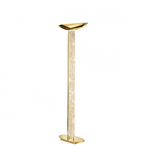 Design Stehleuchte DELPHI Gold 24 Karat 4 Glühbirnen