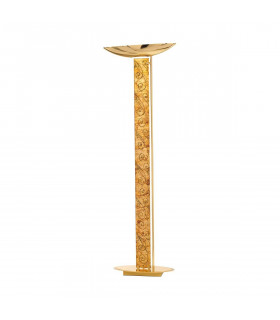 Design Stehleuchte DELPHI Gold 24 Karat 4 Glühbirnen