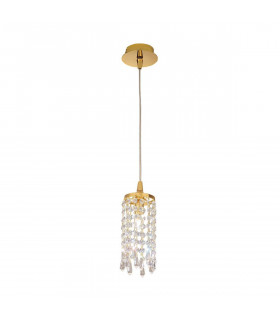 Design Anhänger CHARLESTON 24 Karat Gold 1 Glühbirne
